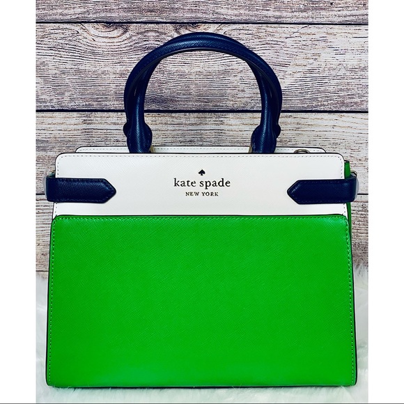 kate spade Bags Kate Spade Green Staci Medium Top Zip Satchel